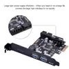 Alta velocidade 5Gbps 20pin PCI-E Express para adaptador de cartão de expansão USB 3.0 de 2 portas Internal 19Pin para computador de desktop New