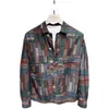 Spring and autumn men's fashion geometric pattern flower shirt young men handsome loose casual jacket Hawaii Floral Letter Pr258c