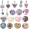 الفاخرة S925 Sterling Silver Beads Charms Classic Love Heart Diy Pendant Pendant Original Fit Pandora Premium Swelet Gifts for Women