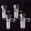 Narguilés Fumer Bol En Verre Tabac Et Herbe Bols Secs Glisser Pour Bong Pipes 14mm 18mm Bol Mâle Avec Poignée