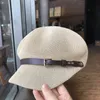 2021 팔각 밀짚 여성 여름 얇은 Newsboy 모자 화가 조정 가능한 로프 니트 베레모 메쉬 통기성 비치 밀짚 모자