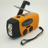 För NOAA Solar Weather Portable Radio med 2000 mAh vattentät solhand vev LED -ficklampa