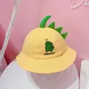 Printemps automne bébé seau chapeau pêche extérieure Hip Hop Cartoon Dinosaure bébé fille garçon pêcheur de pêche