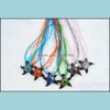 Подвесные ожерелья подвески ювелирные украшения оптом 6 -колор ручной работы Murano Lampwork Стеклянная смесь Цвет Внутренний поток DHWJO