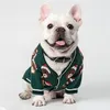 Рождественская одежда для собак кардиган зимний кот щенок йоркский пома Померанский шнаузер мопс