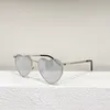 Solglasögon Gold Silver Metal Heart Shape Frame High Quality Women's Myopia Recept Optical Glasses SL301 Fashion Men'296K