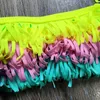 5-12 jaar Tiener Girls Swimsuit Kids Swimwear Tassel Big Bikini Halter Top Bathing Suit Fringe Children Swim Wear 220426