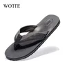 Wotte Summer Flip Flops Men Slippers أحذية باردة ضوء الصندل Hombre شاطئ الشاطئ مريح رجال أحذية عرضية كبيرة الحجم 48 210402