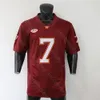 NCAA College Virginia Tech Hokies voetbaljersey Michael Vick Red 150 Patch-maat S-3XL All-gestikte borduurwerk