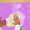 45 60cm Silikon Pad Pişirme Paspas Levha Hamur Hamur Pizza için Büyük Yapıcı Yapımcı Tutucu Mutfak Araçları 220815