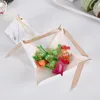 25 / 50pcs Triangle marbré chocolat bonbons boîte cadeaux boîte bébé douche emballage anniversaire fête de Noël faveur décoration de mariage 220420