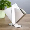 Stainless Steel Napkin Holder Paper Serviette Dispenser Vertical Decorative Tissue Rack Box for Dining Table Kitchen LX4924