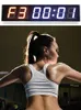 Hochwertige Gym Anti-Glare-Linse Indoor-Digital-Fernbedienung Display Timer LED-Uhr Aluminiumrahmen langlebig Großhandel