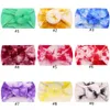 9 Styles enfants beignets cravate colorant bandeaux filles noués bandeaux doux en Nylon élastique bandeau cheveux accessoires pour enfants