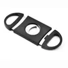 Portable Cigar Cutter Plastic Blade Pocket Cutters Round Tip Knife Scissors Manual Stainless Steel Cigars Tools 9x3.9CM FY5319