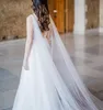 Ceketler G41 Gelin Capes Seksi Ters Dekorasyon Şal Bolero Elbise Con Cape ve Düğün Uzun Peçe 3M 3M -Wraps