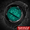 Skmei 패션 단순 스포츠 시계 남자 군사 시계 알람 클록 충격 방수 방수 디지털 시계 reloj hombre 1025 220530