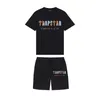 Herren-T-Shirt der Marke TRAPSTAR Kleidung Sportanzug Anzug Harajuku bedrucktes Buchstabenoberteil lustiger Hip-Hop Buntes T-Shirt Strand Lässige Shorts28ess