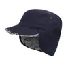 Bal caps heren vrouwen winter hoed waterdicht met rand pluche binnenvoering warme oorflap faux bont mannelijke vrouwelijke ski baseball cap