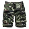 Camo Casual Cotton Fashion Shorts Men Summer Tactical Army Pants Outdoor Sports Hiking Short Pants Multi-Pocket Resistant