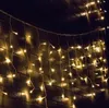 Cordas Drop de 0.6m LED Cortina Luces de cuerda Icículo 220V Navidad conectable Interior/Al aire libre Fiesta de la boda Decoración de bodas