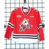 Chen37 C26 Nik1 2016 Customize OHL NIAGARA ICEDOGS 저지 남성 여성 어린이 블랙 흰색 붉은 아이스 하키 저렴한 유니폼 사용자 정의 모든 이름 No.Goalit Cut