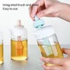 Two-in-one Brush Oil Bottles Silicone Barbecue Oil Brushs For Kitchen BBQ Honey Oils Cake Butters Bread Pastry Cooking Brushe Bottle