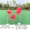 Poppy Ronde Silk Yarn Simulation Flower Wedding Outdoor Stage Stage Giant Rose Decoration Craft Photograp Props Flores artificiais