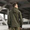 Men's Jackets Casual Army Style Fleece Hooded Men Outdoor Jacket Mens Winter Coat Military Autumn And WinterMen's