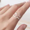 Nome duplo ajustável personalizado anéis de casal para mulheres aço inoxidável personalizada dois nomes Jóias de aniversário ANEL BANGUE219A