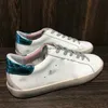 İtalya Marka Sneaker Super Star Kadın Ayakkabı Leopar Baskı Pembe-Gold Glitter Klasik Beyaz Yapmak