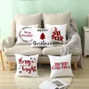 Christmas Decorations 45cm Refreshing Throw Pillows Covers Square Cushion Cover Santa Claus Decorative Pillow Case For Sofa Home DecorChrist