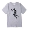 Men t shirt 100% cotton short slleve Funny moon astronaut print men T shirt casual loose men tshirt oneck male tshirt tee 220610