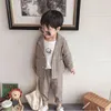 Clothing Sets Boy Blazer Kids Suits Formal Costume Toddler Clothes British Style For Party Wedding Prince Boys Baby BirthdayClothing