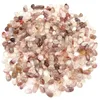 Objets décoratifs Figurines Goutte 50g Feu naturel Cristal de quartz Pierre polie Roche Gravier Gem Healing Tumbled Chips Pierres concassées et