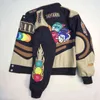 Ricamo Lettera Harajuku Patch Giacche da uomo 2021 Primavera Autunno Giacche da donna Hip Hop Bomber manica lunga Outwear T220728