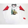 C26 Nik1カスタマイズQMJHL Halifax Mooseheads 2012 PRESメンズレディースキッズホッケー安価なジャージゴールタイトカスタム任意の名前NO。ホワイトグリーンレッドジャージ