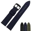 Cinturini per orologi Cinturino in nylon di alta qualità 18mm 20mm 22mm 24mm Pelle di tela con fibbia in acciaio inossidabile Hele22