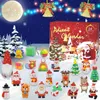 2022 Christmas Tree Pendants Xmas Advent Countdown Calendar with 24 Exquisite Lovely Santa Snowman Moose Pendant