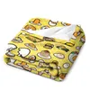 Mantas Lindo Gudetamas Lazy Egg Throw Blanket Fuzzy Warm Throws para ropa de cama de invierno Impresión 3D Soft Micro Fleece BlanketBlankets6699084