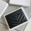 Designer wallet fashion Card Holders caviar woman mini Designer pure color genuine leather Pebble texture luxury Black wallets with box