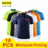 High Quality Casual Women Mens Polyester Custom Embroidery Printing Plus Size Plain Blank Golf Polo Work T Shirts For Men 220614