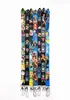 10 Pack One Piece Cartoon Anime Lanyard Key Chain Neck Nou Strap Key Camera ID Carte Téléphone String Pendant Party Gift Accessoires