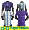 Voetbalshirts jersey Argentinië speler versie thuis weg 200e di maria dybala voetbal shirt aguero maradona montiel martinez