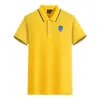 Troyes AC Men and Women Polos Mercerised Cotton Short Sleeve Lapel Breattable Sports T-Shirt Logoton kan anpassas