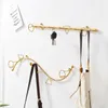 Cabides racks modernos de luxo moderno de luxo de ferro de armazenamento de arte pendurado na decoração de roupas de gancho de gancho de gancho