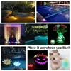 Luci a LED sommergibili RGB Faretti subacquei a batteria con telecomando Decorazione per feste in giardino con laghetto per esterni D2.0