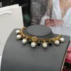 Luxurious Designed Choker Necklaces pearl Pendants Greece Meander Pattern chain Banshee Medusa portrait 18K gold plated Ladies necklace Designer Jewelry hjj