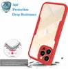 360 cobertura completa Casos de telefone celular para Samsung S22 Ultra S21 Double Side Silicone TPU Bumper Transparente PC Capa traseira