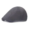 Berretti Uomo Moda Berretto piatto Maglia Estate Golf Guida Berretto da sole Cappello da tassista Stile francese Retro Pittore Duckbill Sboy HatBerets